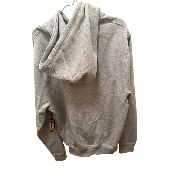New Buc-ees Hoodie Sweatshirt Unisex Large Grey Beaver Logo Bucees Buc-ee's - Picture 2 of 3